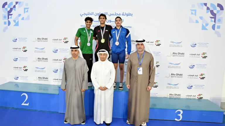 The UAE leads the medal count as the Gulf Swimming Championship kicks off in Abu Dhabi