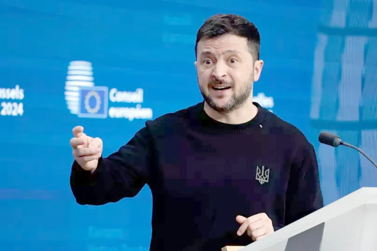 الرئيس الأوكراني فولوديمير زيلينسكي