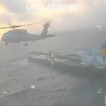 The United States has seized an oil tanker linked to Venezuela ahead of a meeting between Trump and the opposition leader.