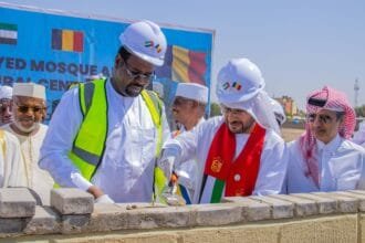 The UAE and Chad are laying the foundation stone for the construction of the Sheikh Zayed Mosque and the Cultural Center in N'Djamena