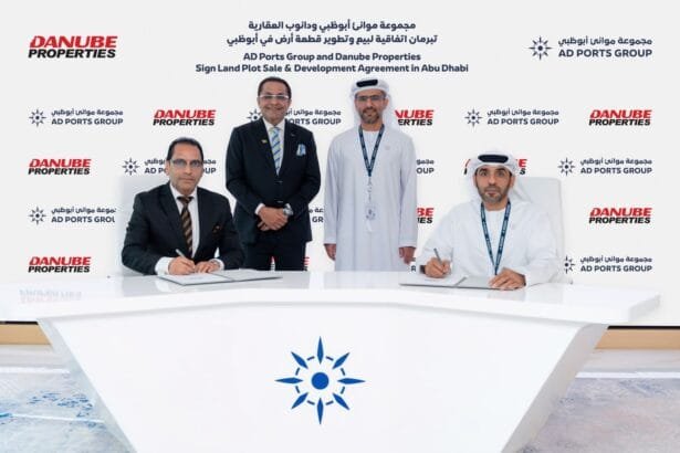 Worth 840 million dirhams. Land sale agreement between Abu Dhabi Ports and Danube Real Estate