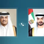 The President of the UAE and the Emir of Qatar discuss the latest developments in the region