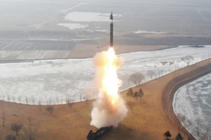 Pyongyang escalates military tensions by testing a medium-range ballistic missile.
