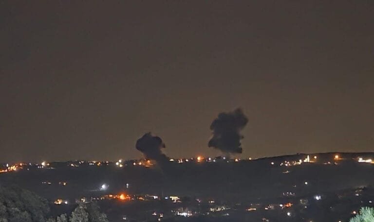 A sudden escalation on the northern border: Intense Israeli airstrikes hit southern Lebanon.