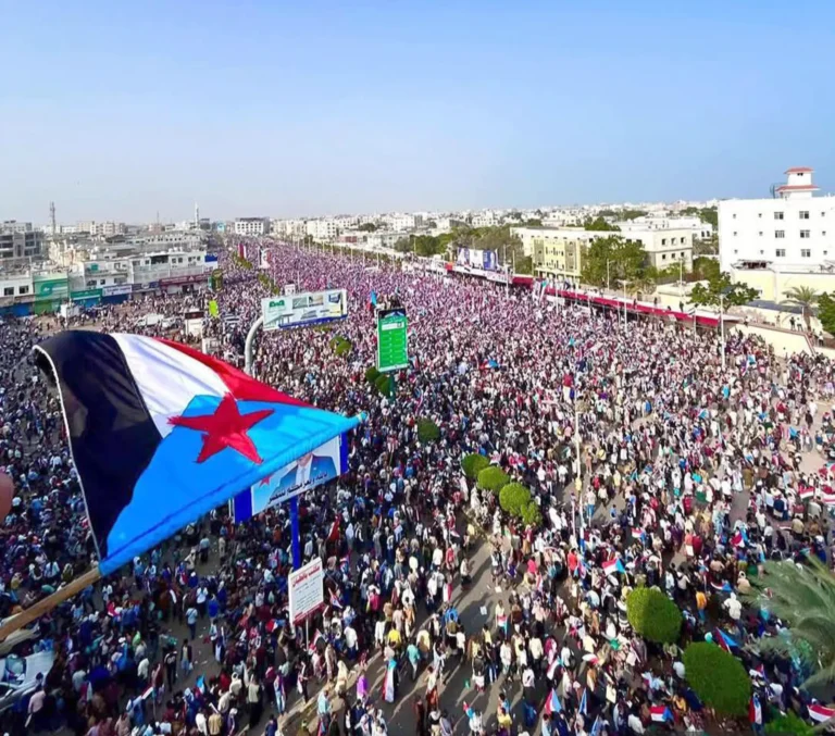 The million-strong "Steadfastness and Popular Escalation" rally in Aden warns against targeting the Southern Transitional Council
