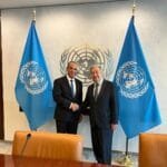 The Egyptian Foreign Minister discusses developments in Gaza and Sudan with Guterres