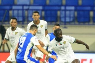 التعادل يحسم مباراة النصر وخورفكان في الدوري الإماراتي