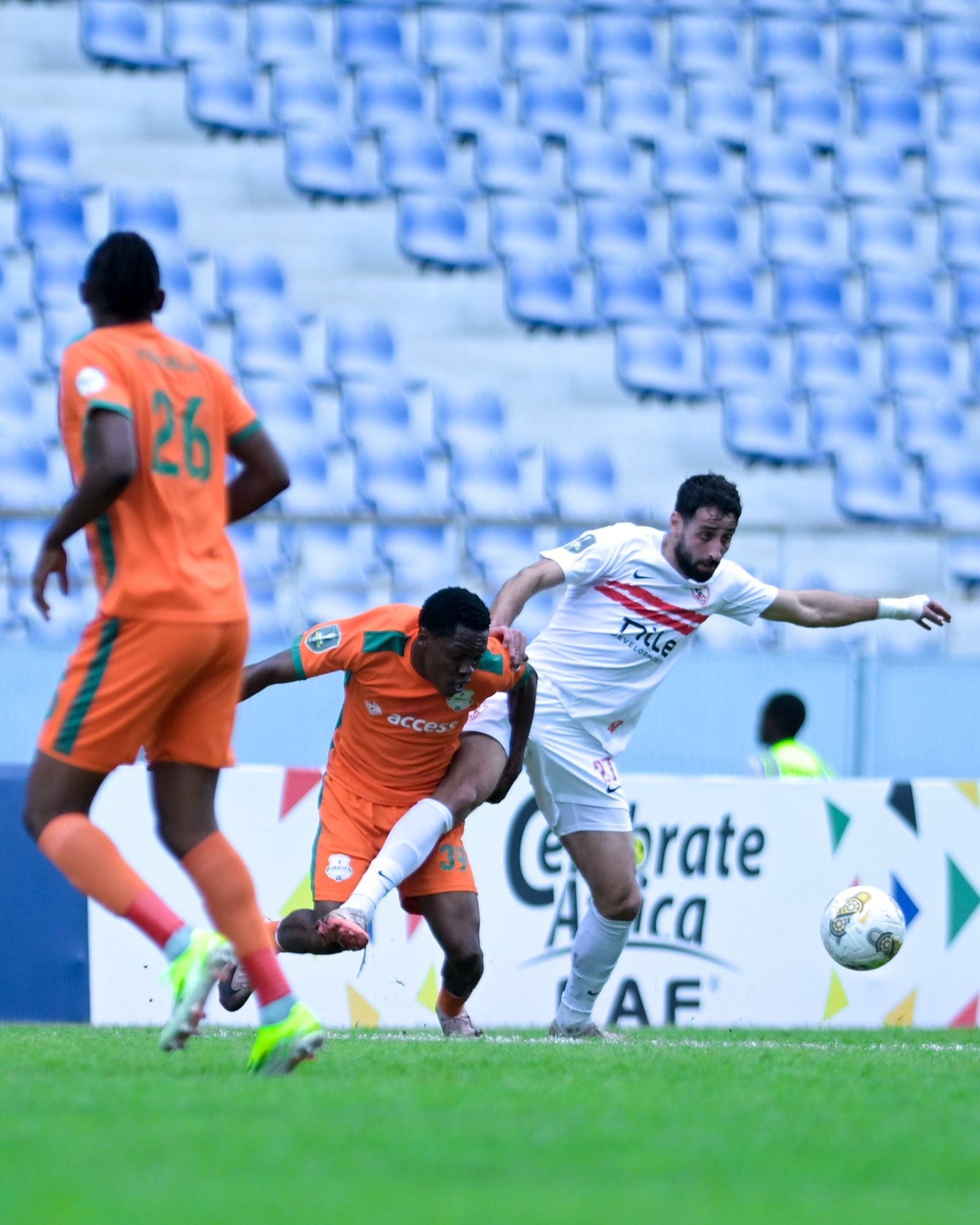 Zamalek stumbles in Zambia.. A penalty kick gives Zesco their first win and postpones qualification for the Confederation Cup quarter-finals