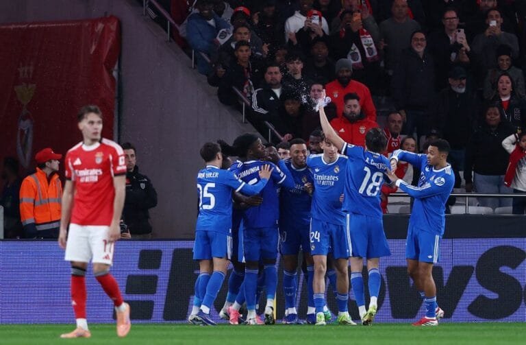 Vinicius leads Real Madrid to victory over Benfica in the Champions League round of 16 play-off