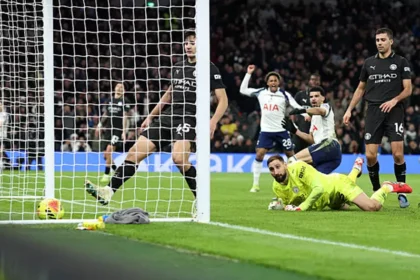 مانشستر سيتي يسقط في فخ التعادل أمام توتنهام بالدوري الإنجليزي