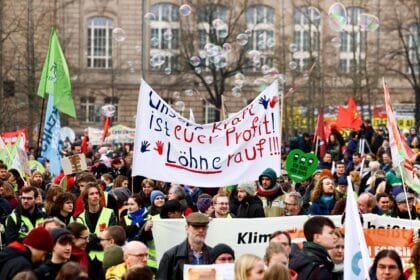 A general strike disrupts public transport across most of Germany