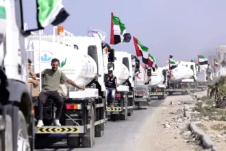 الإمارات تواصل دعم غزة.. دخول القافلة 301 ضمن الفارس الشهم 3