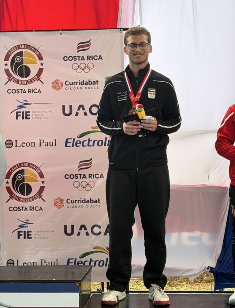 Fencing World Cup.. Al Balushi wins first Emirati medal