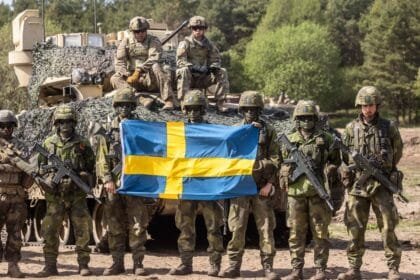 The Swedish military jams a drone near the French aircraft carrier Charles de Gaulle.