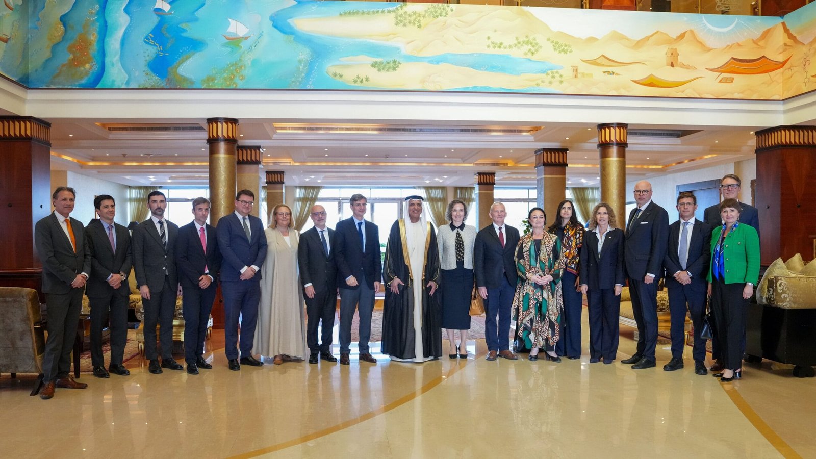 The Ruler of Ras Al Khaimah discusses with EU ambassadors enhancing cooperation in vital sectors