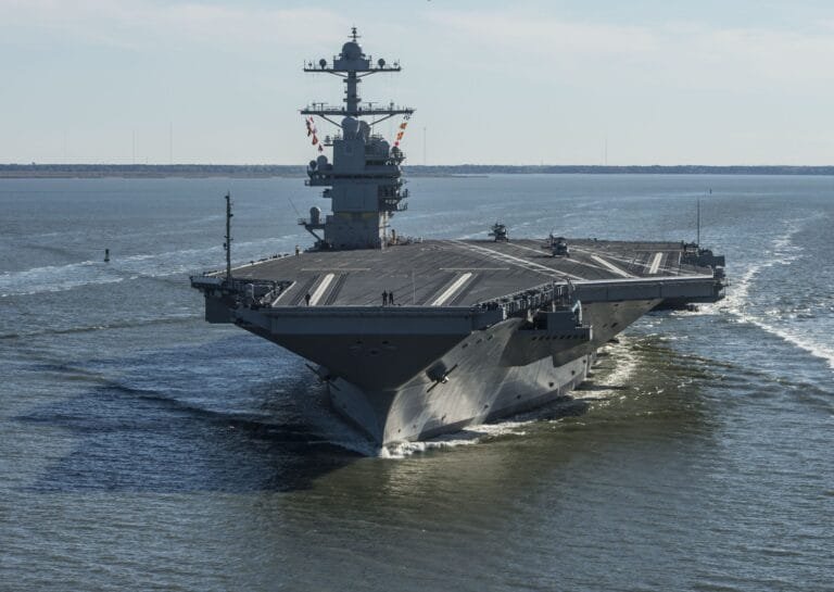 Wastewater cripples the newest US aircraft carrier