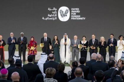 The President of the UAE attends the honoring ceremony for the recipients of the "Zayed Award for Human Fraternity" for the year 2026