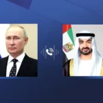 The President of the UAE and the Russian President discuss strengthening bilateral relations and regional developments by telephone