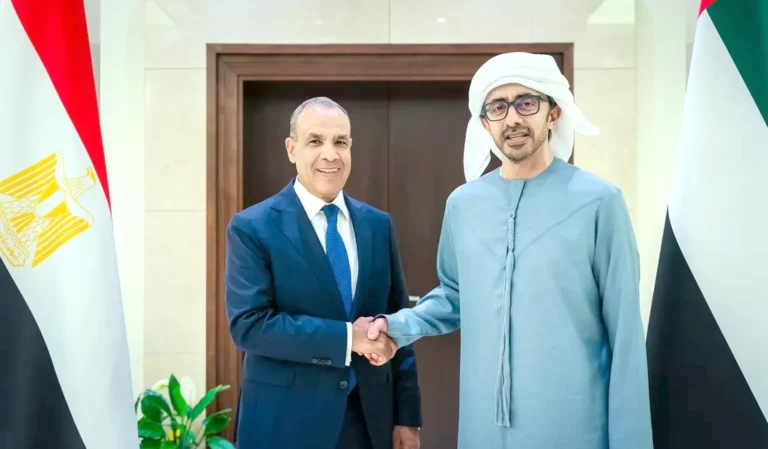 Abdullah bin Zayed and the Egyptian Foreign Minister review developments in Gaza and discuss regional issues