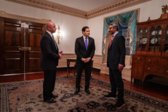 Abdullah bin Zayed meets with the US Vice President to discuss strengthening the strategic partnership.