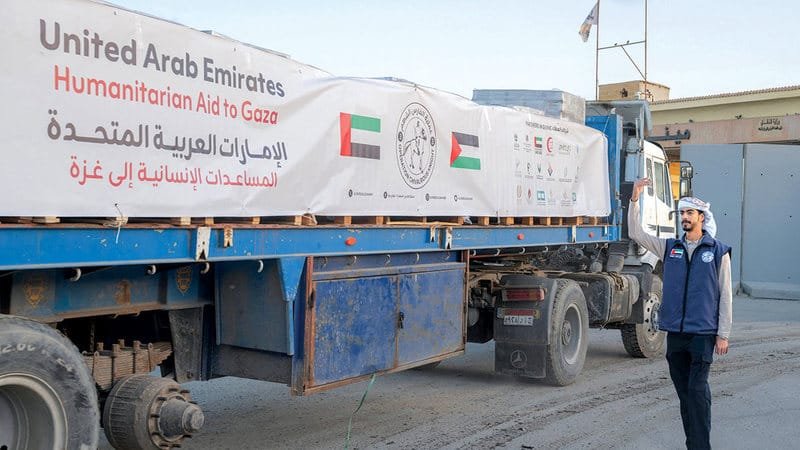 الفارس الشهم 3.. دخول قافلة مساعدات إماراتية جديدة إلى غزة