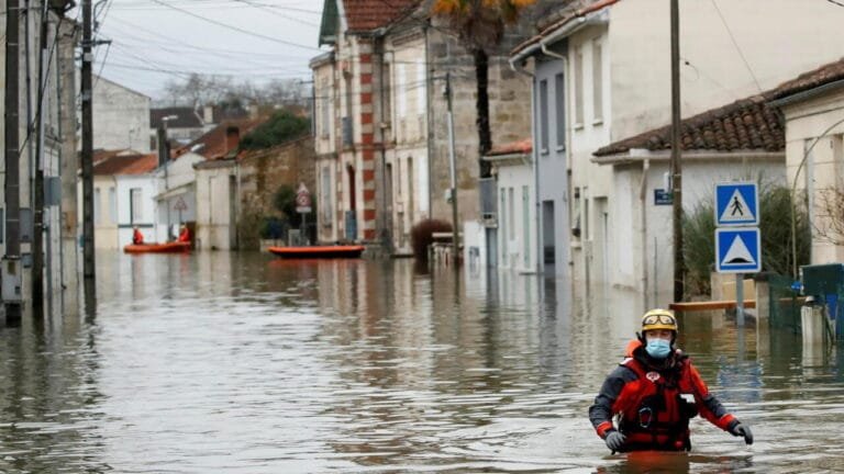 Flood warnings continue as southwest France is inundated by severe weather.