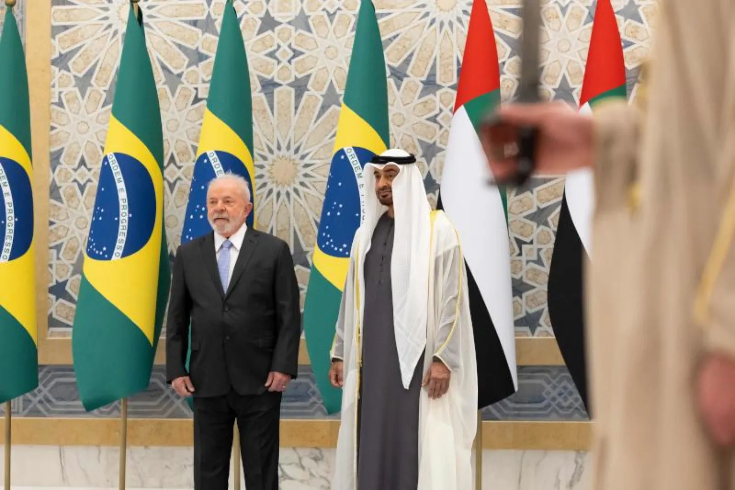 Mohammed bin Zayed and Lula da Silva discuss strengthening the strategic partnership between the UAE and Brazil.