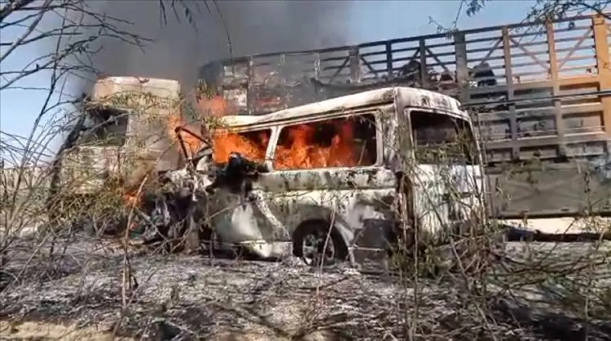 Sixteen people were killed in a horrific collision in Abyan, Yemen.