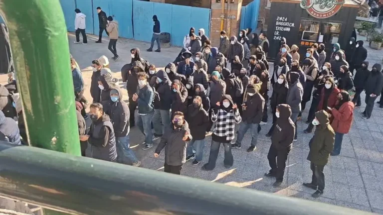 Iranian students chant against the leadership in Tehran amid escalating protests.