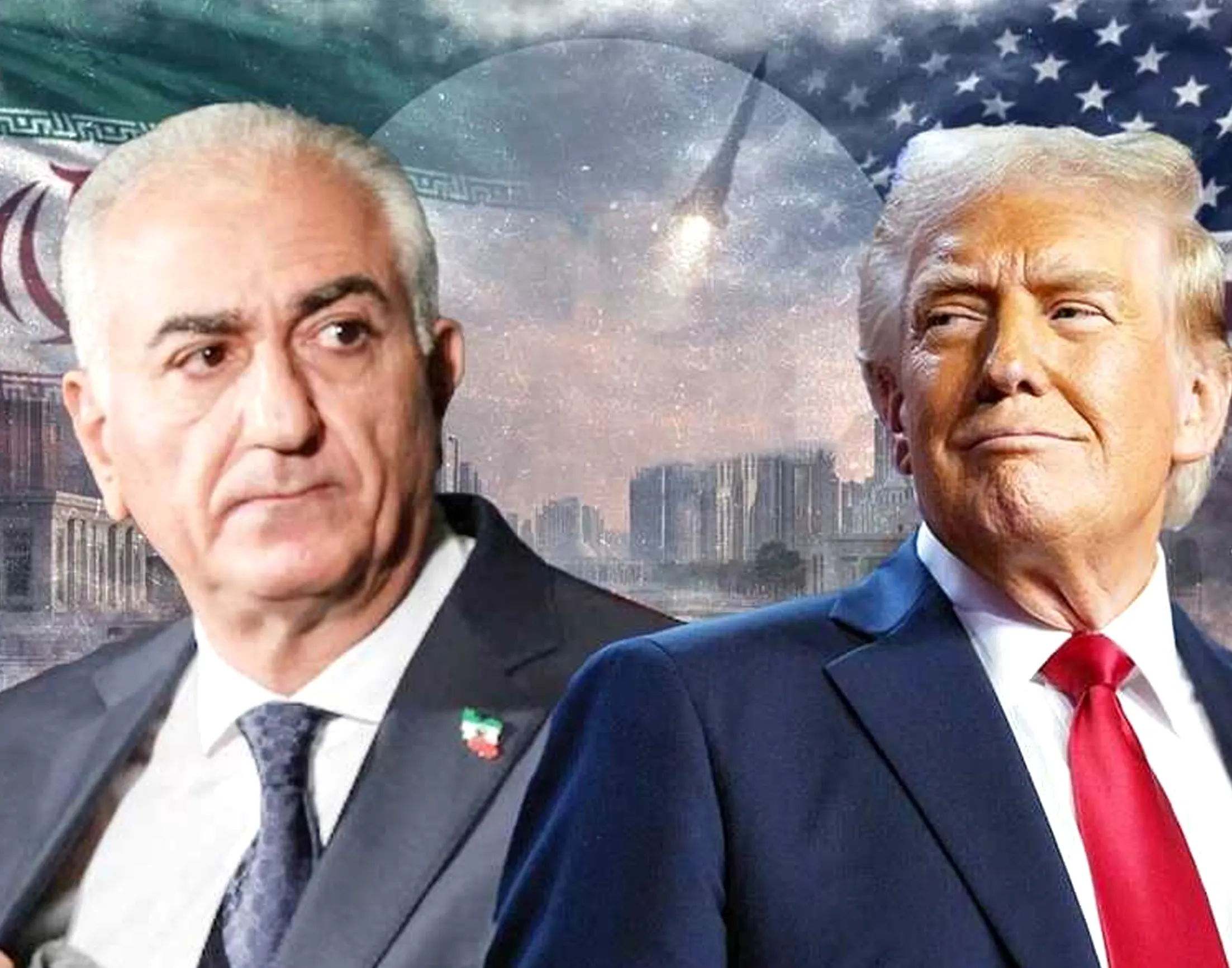 Iran former crown prince calls Trump to increase pressure on Tehran