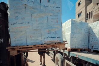 The Gentleman Knight 3.. First aid from Hamid Air Bridge arrives in Gaza