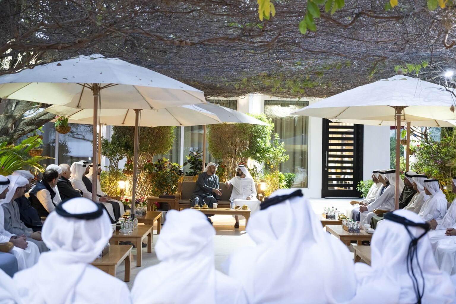 During their meeting at Al Marmoum Rest House in Dubai.. The President ...