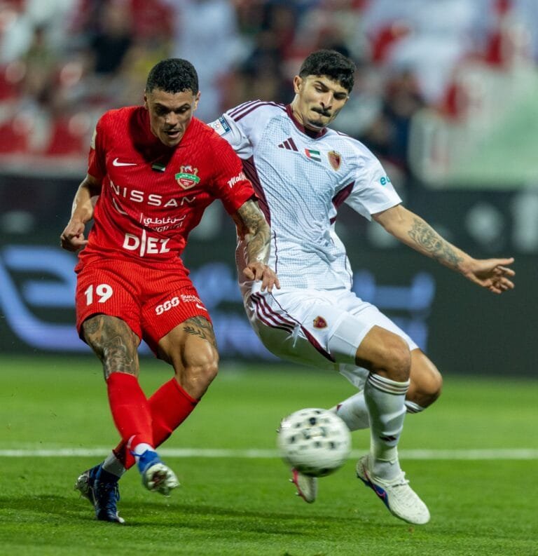 The match between Shabab Al Ahli and Al Wahda in the UAE Pro League ended in a draw