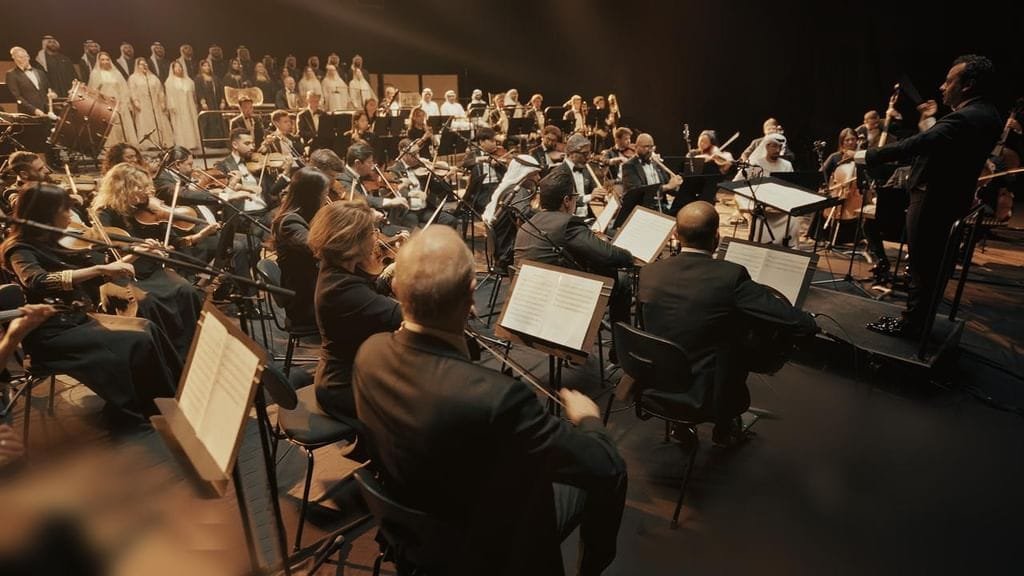 In honor of the protectors of the homeland.. The UAE National Orchestra releases a musical work