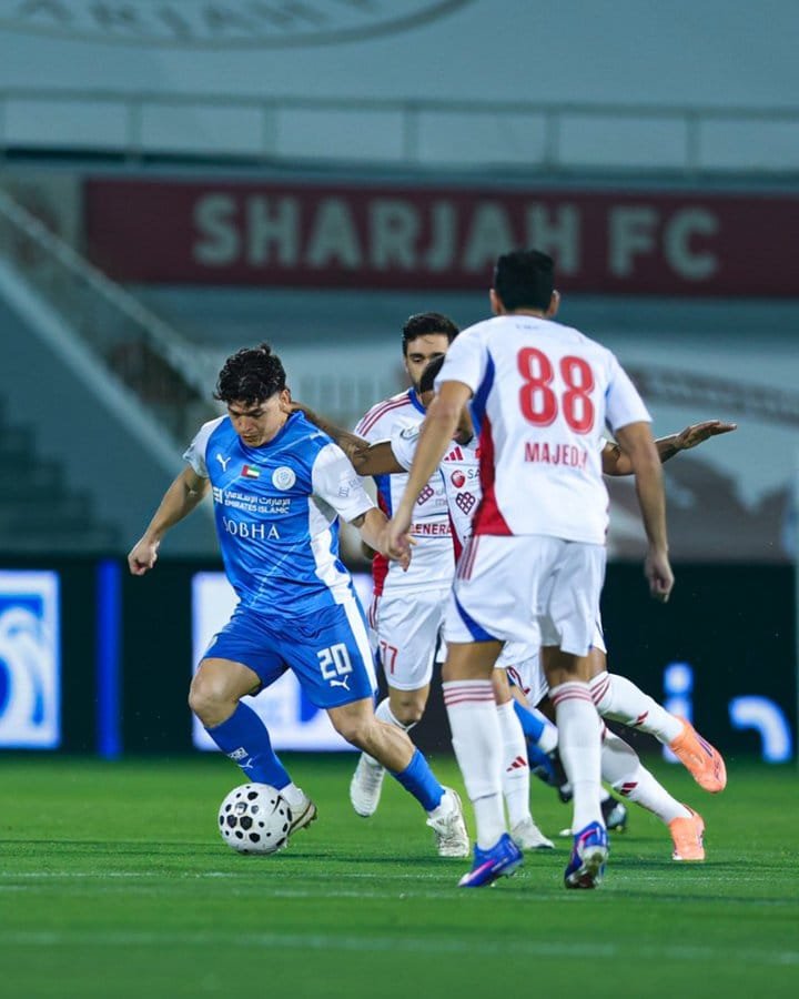 Al Nasr snatches a valuable victory from Sharjah with a brace in the UAE League