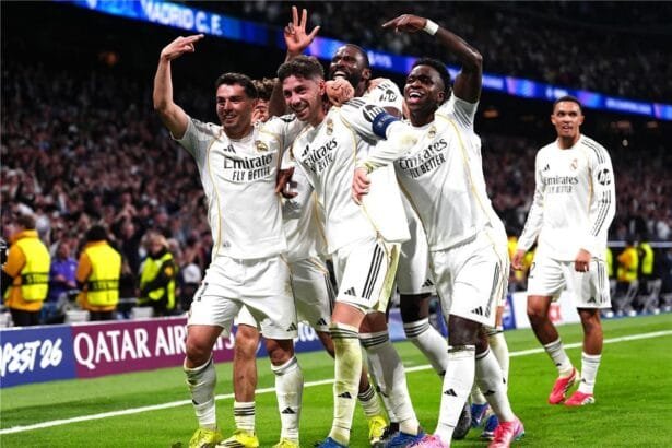 Valverde's hat-trick leads Real Madrid to a crushing victory over Manchester City in the Champions League