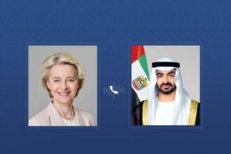In a phone call with Mohammed bin Zayed, Ursula von der Leyen, President of the European Commission, condemned Iran's attacks on the UAE.