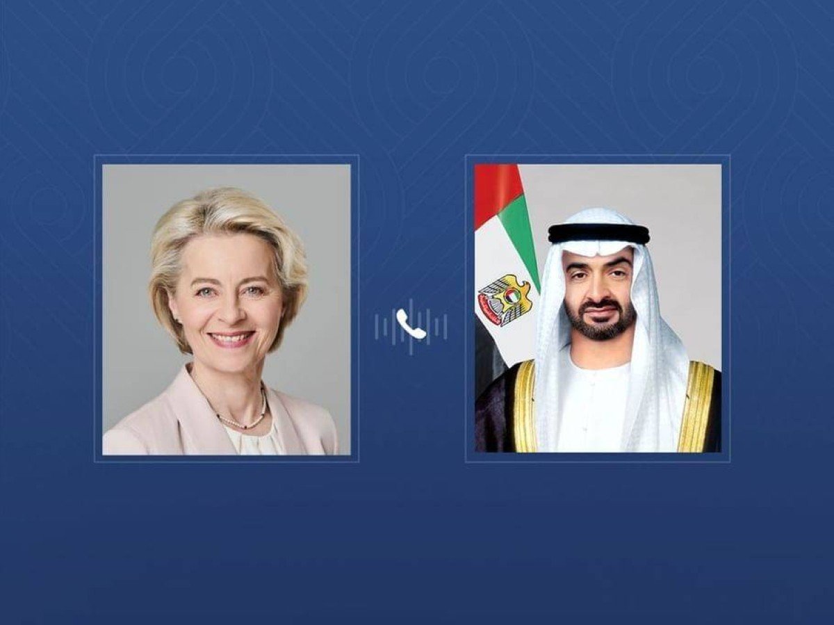 In a phone call with Mohammed bin Zayed, Ursula von der Leyen, President of the European Commission, condemned Iran’s attacks on the UAE.