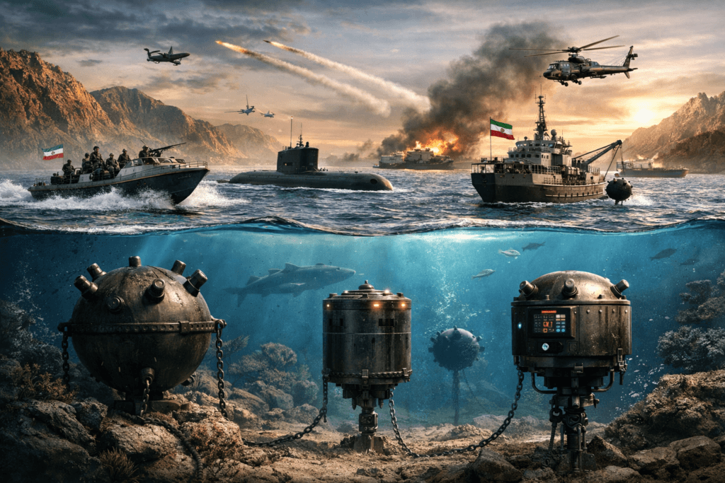 Iranian sea mines in the Strait of Hormuz: A low-cost weapon with global impact