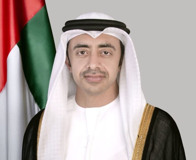 UAE Foreign Minister Abdullah bin Zayed Al Nahyan