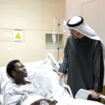 الإمارات..رئيس الدولة يزور مصابي الاعتداءات الإيرانية