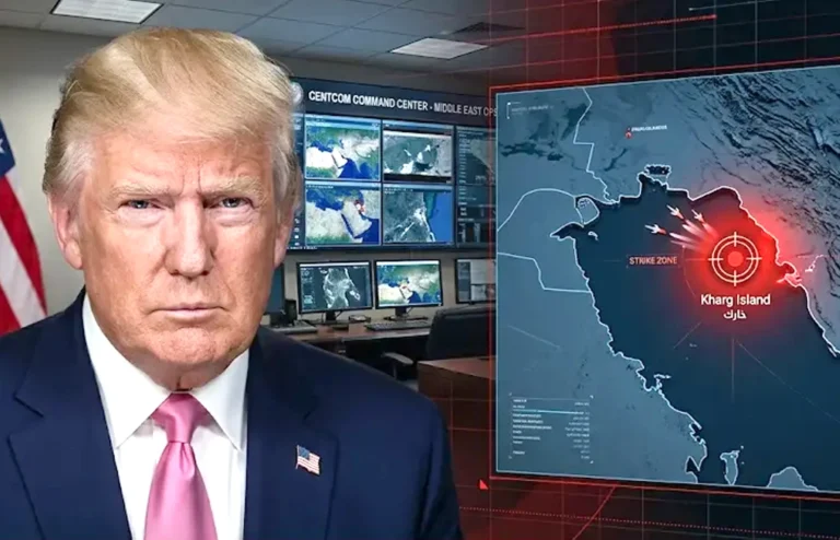 ترامب يعلن تدمير القدرات العسكرية الإيرانية في جزيرة خارك