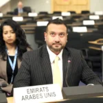 جمال المشرخ المندوب الدائم للإمارات العربية المتحدة لدى مكتب الأمم المتحدة ومجلس حقوق الإنسان