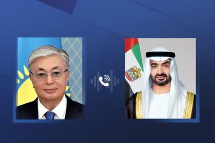 رئيس الدولة يتلقى اتصالاً من رئيس كازاخستان ويؤكدان رفض الاعتداءات الإيرانية