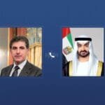 Mohammed bin Zayed and the President of Iraqi Kurdistan discuss the blatant Iranian attacks