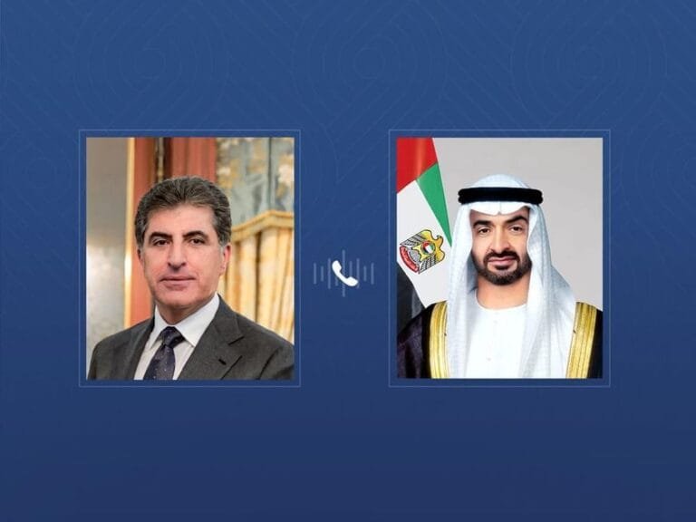 Mohammed bin Zayed and the President of Iraqi Kurdistan discuss the blatant Iranian attacks