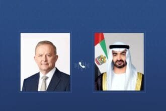 مباحثات هاتفية بين رئيس الإمارات ورئيس الوزراء الأسترالي بشأن التطورات في المنطقة