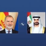 ملك إسبانيا يدين الاعتداءات الإيرانية على الإمارات خلال اتصال هاتفي مع رئيس الدولة