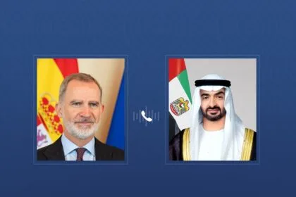 The King of Spain condemns Iranian attacks on the UAE during a phone call with the UAE President