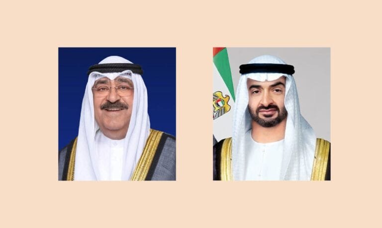 Mohammed bin Zayed and the Emir of Kuwait discuss regional developments by phone and condemn Iranian attacks.